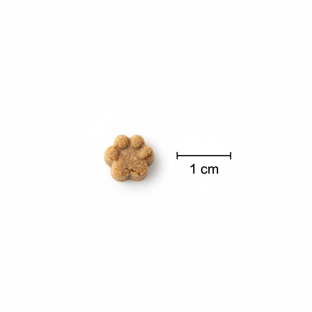 Single 1cm training biscuit with measurement